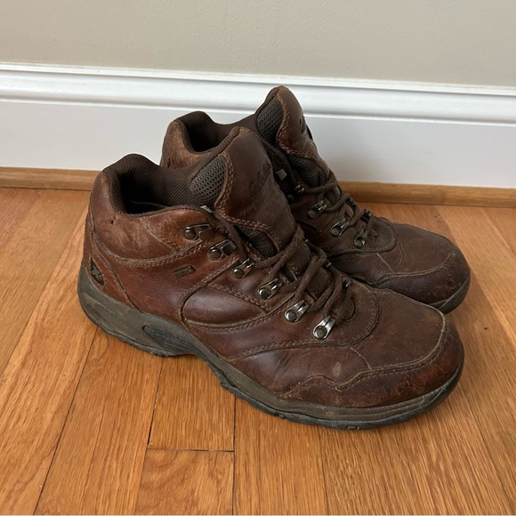 Cabela’s Brown Leather Lace Up Outdoor Work Weatherproof Boots Men’s Size 10.5 - Picture 3 of 7